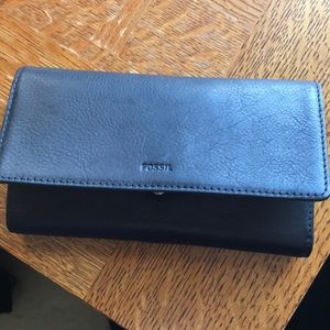Black Fossil Clutch wallet - NWOT